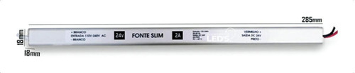 Fonte Slim Para Fita Led Luckfoyu 24v 2a 48w Tb-1646