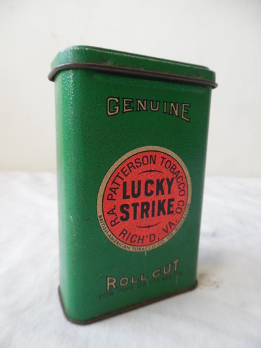 Imagen 2 de 10 de Cigarrera Y Lata Lucky Strike Vintage De Coleccion En Metal.