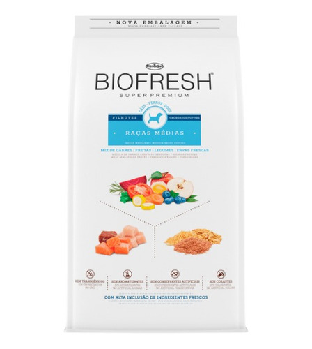 Biofresh Super Premium Perros Cachorros Raza Media (3 Kg)