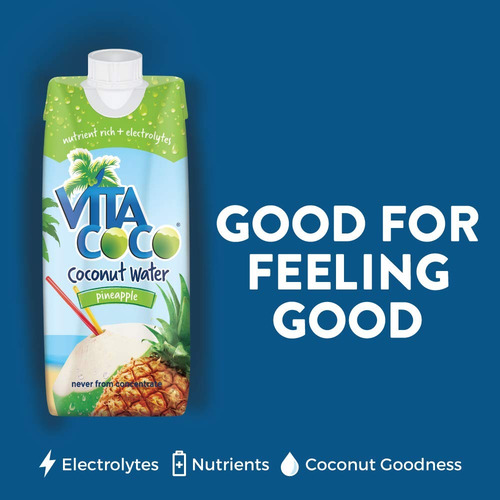 Vita Coco Agua De Coco, Piña - Naturalmente Hidratante Elect