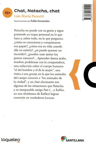 Chat, Natacha, Chat - Loqueleo - Luis María Pescetti