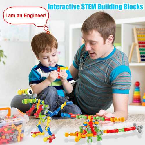Juguetes De Construcción De Troncos Para Niños De 3, 4, 5, 6
