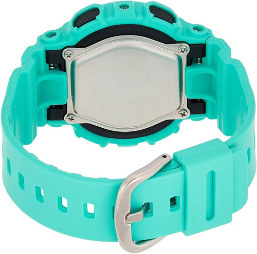 Reloj Casio Dama Baby G Ba 111 Hora Doble Cronometro Alarma Correa Verde