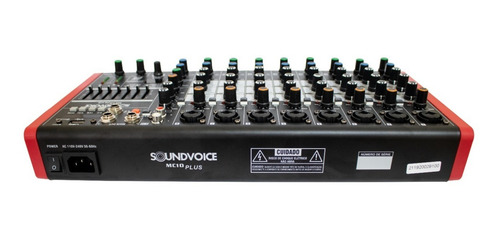 Imagem 2 de 5 de Mesa De Som 10 Canais Completa Efeito Bt Mc10plus Soundvoice