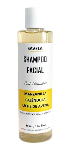 Shampoo Facial Caléndula Manzanilla Y Leche Avena, Sensible 