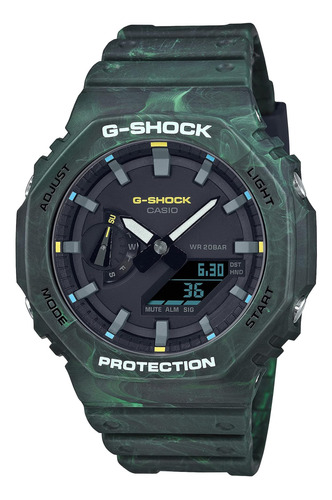 G-shock Reloj Para Hombre Ga2100fr-3a Mystic Forest, Verde