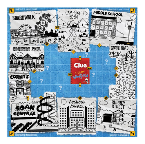 Juego De Mesa Usaopoly Clue: Diary Of A Wimpy Kid Collectibl