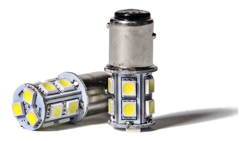 Lampara Led 2 Polos Pata Despareja 13 Led 5050 Blanco 12v