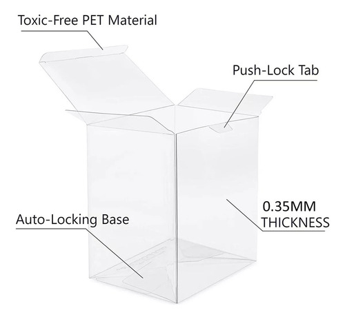 10 Protector Para Funko Pop Semirigido Cifra Caja Embalaje