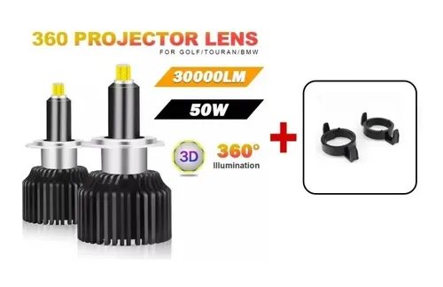 Lampadine H7 LED 30000LM 360° SHINYY – 2025 Migliorato, Per Auto 12V, 6300K Bianco, Canbus Anti Errore, Kit 2 Pezzi