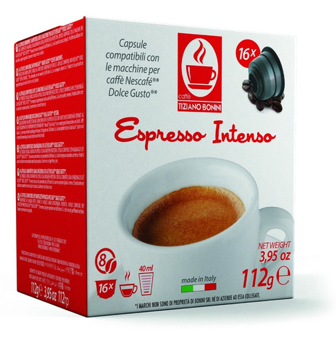 Cápsulas Bonini Compatibles Dolce Gusto - Espresso Intenso
