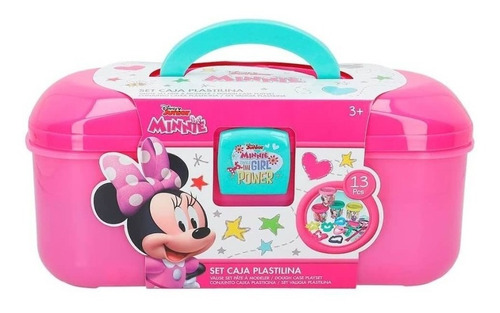 Imagen 8 de 10 de Set De Plastilina Minnie Con Caja Y Moldes Disney Junior