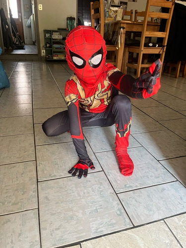Fantasia Infantil Homem-aranha De Volta Ao Lar Com Máscara