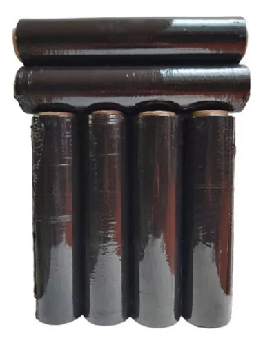 6rollos De Vinipel Industrial Negro 500 Mts X 50 Cm De Ancho