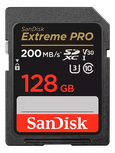 Memoria Sd 128gb Sandisk Extreme Pro 200mbs - Tienda Fisica