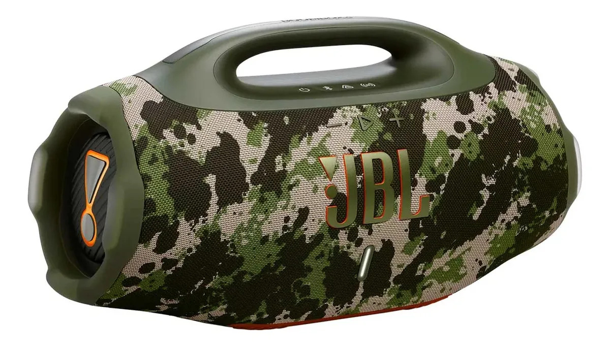Jbl Boombox 4 Caixa De Som Bluetooth 210w Ip68 Prova Dágua Cor Camuflado