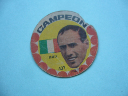 Italia Pascutti / Figurita Campeón Nº 437 / 1966