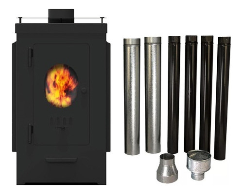 Calefactor Austral Tromen 8000 Kcal + Kit De Instalación Mm