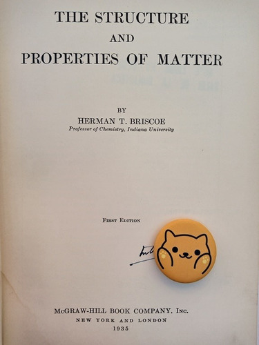 Libro The Structure And Properties Of Matter Briscoe 115f4