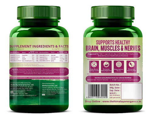 Nutranix Complejo Vitamina B Vegetal 60 Cápsulas Energía