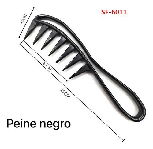 Peine Negro De Ducha 