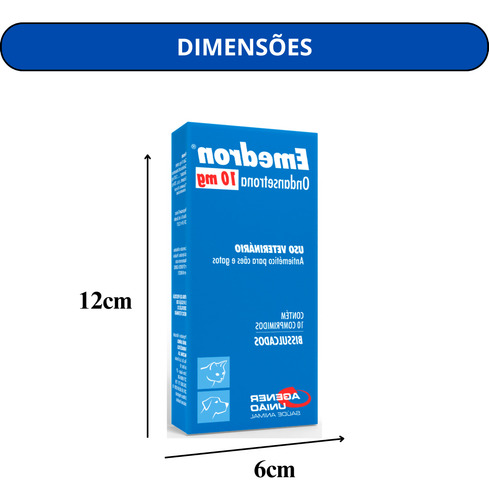 Emedron 10mg Agener União - 10 Comprimidos