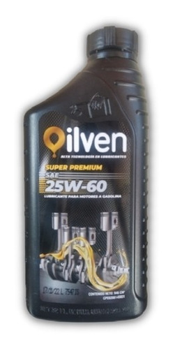 Aceite Para Motor A Gasolina. Mineral 25w60 Marca: Oilven