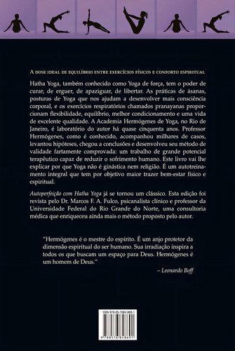 Autoperfeição Com Hatha Yoga: Um Clássico Sobre Saúde E Qualidade De Vida, De Hermógenes. Editorial Bestseller, Tapa Mole, Edición 2019-04-17 00:00:00 En Português