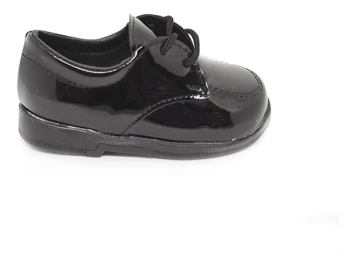 Zapato Negro Charol Bebe Nene Cordón Mvd Calzados Prem