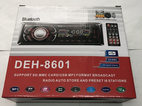 Autoestereo Deh-8601 Usb Bluetooth Sd Mp3