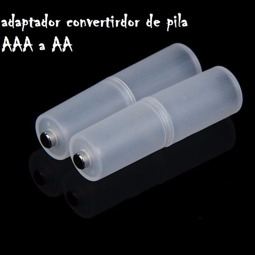 Imagen 4 de 5 de Conversor Adaptador De Pila Aaa A Pila Aa