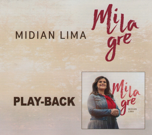 Cd Midian Lima Play Back - Milagre ( Lançamento ) 2017- Novo