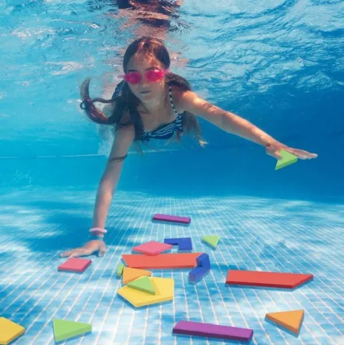 Aqua Blocks Pool Diving Game 40 Juguetes De Hundimient...