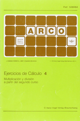 Arco Ejercicios Calculo 4 - Meier S