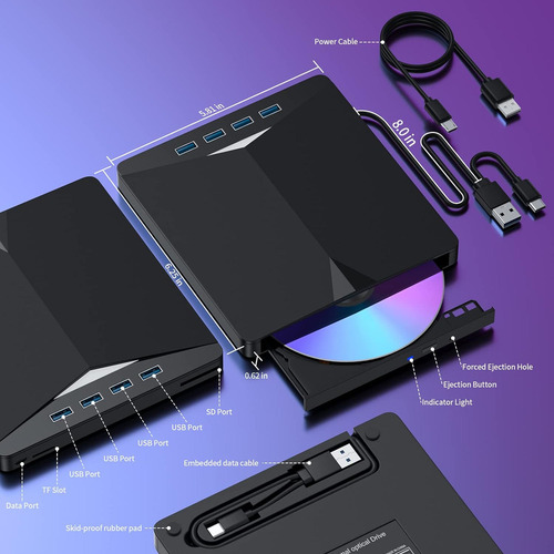 A Unidade Externa De Cd/dvd Para Laptop .
