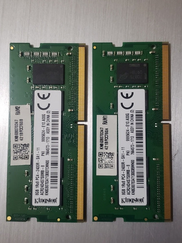 Memoria Ram 16gb 2x8gb/ Kingston/2400r/ Ddr4