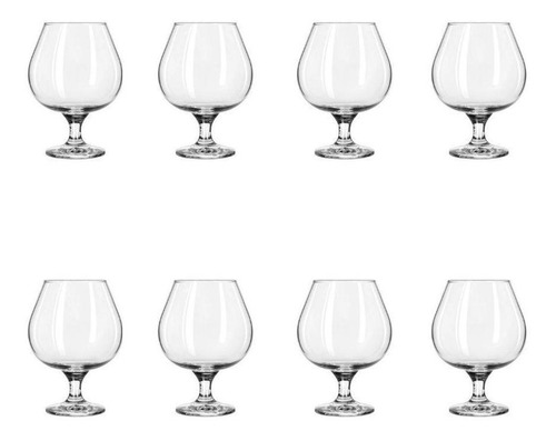 Imagen 3 de 4 de Copas De Vidrio Para Cognac O Brandy 150 Ml Libbey 8 Piezas
