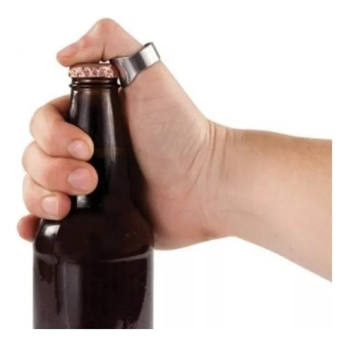 Fe Abridor De Botellas De Acero Inoxidable De 2 Anillos