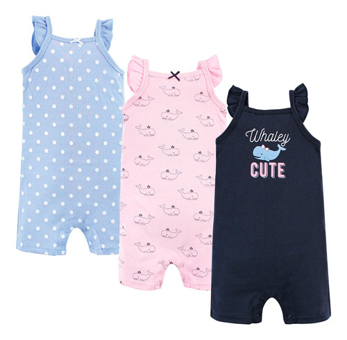 Bragas Para Bebés Hb Mod Ballenita Rompers Set De 3