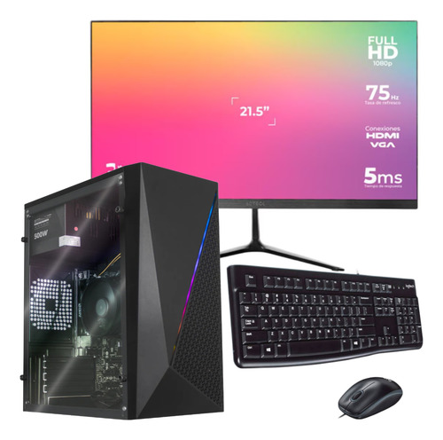 Pc Cpu Gamer Amd Ryzen 5 5600g Ram 8gb Hdd 1tb 21.5