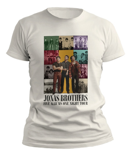 Camiseta Jonas Brothers Five Albums One Night Eras Tour