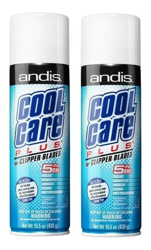 Kit2 Spray Desifectante Andis Cool Care 5 En 1  Profesional