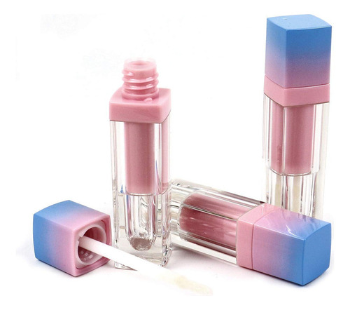 2pcs 0.1 fl Oz Mini Gradiente Lip Gloss Tube Contenedores .