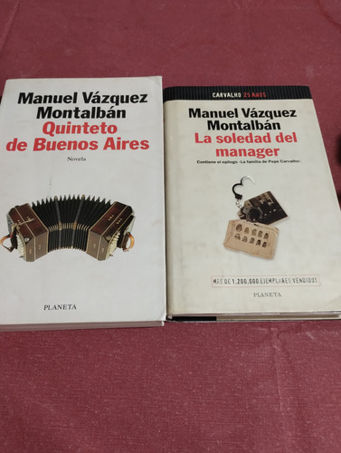 Lote X 2 Novelas Vazquez Montalbán/ Pepe Carvalho. Olivos (Usado)