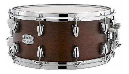 Yamaha Tour Custom Maple 14  X 6.5  Tambor, Saten De Chocola