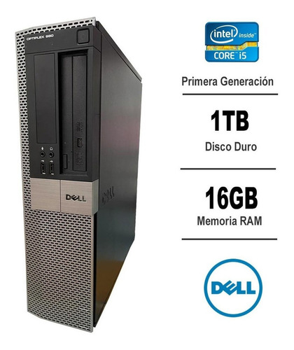 Imagen 4 de 11 de Torre Pc I5 - 16gb Ram - 1tb Hdd - Win10 Para Oficina -980