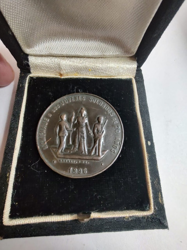 Antigua Medalla Primera Conscrpcion Argentina 1895 