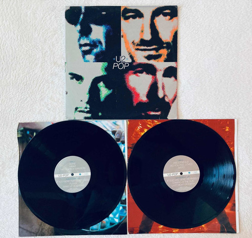 U2 Pop Lp Vinyl Vinilo 1ra Edición Usa 1997 Gatefold Inserts