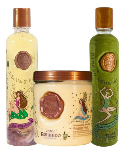 Shampoo De Cebolla Ritual Botanico, Kit S.o.s (pacote Com 3)