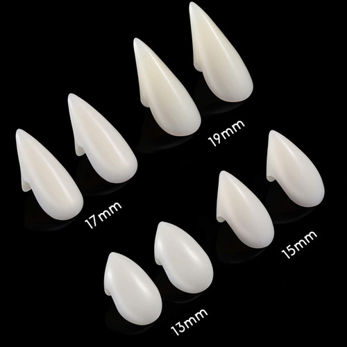 12 Pare Dientes Vampiro Colmillos Dientes Falsos P Halloween